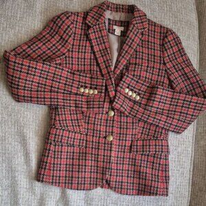 J.Crew Women's Wool Houndstooth Blazer Size 0